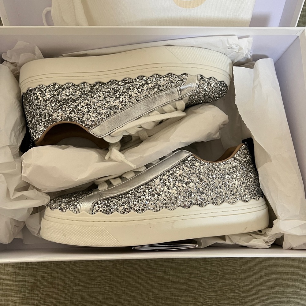 Chloe Glitter Sneakers size 36